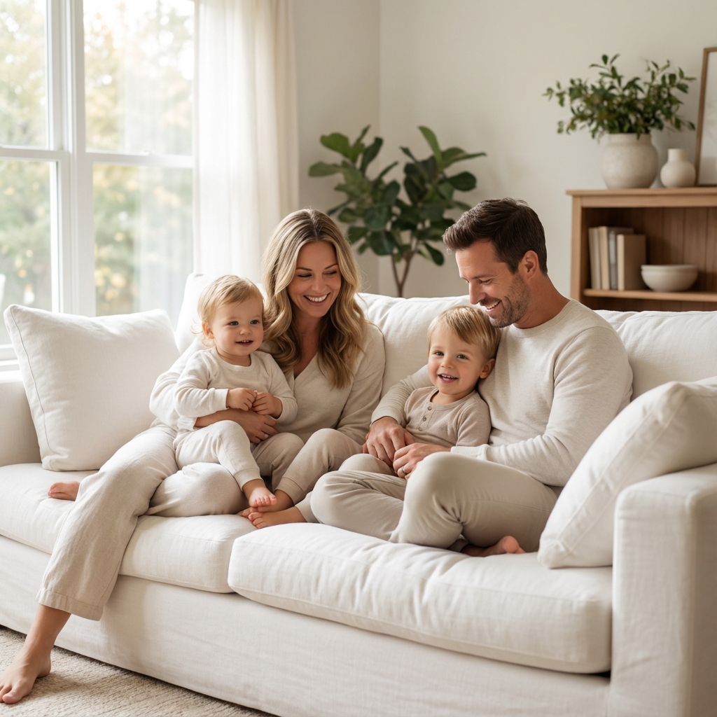 Mãe e filho em harmonia